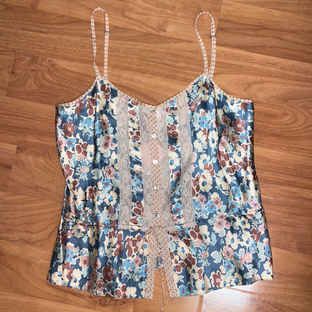 NWT Rebecca Taylor 100% Silk Tank Top